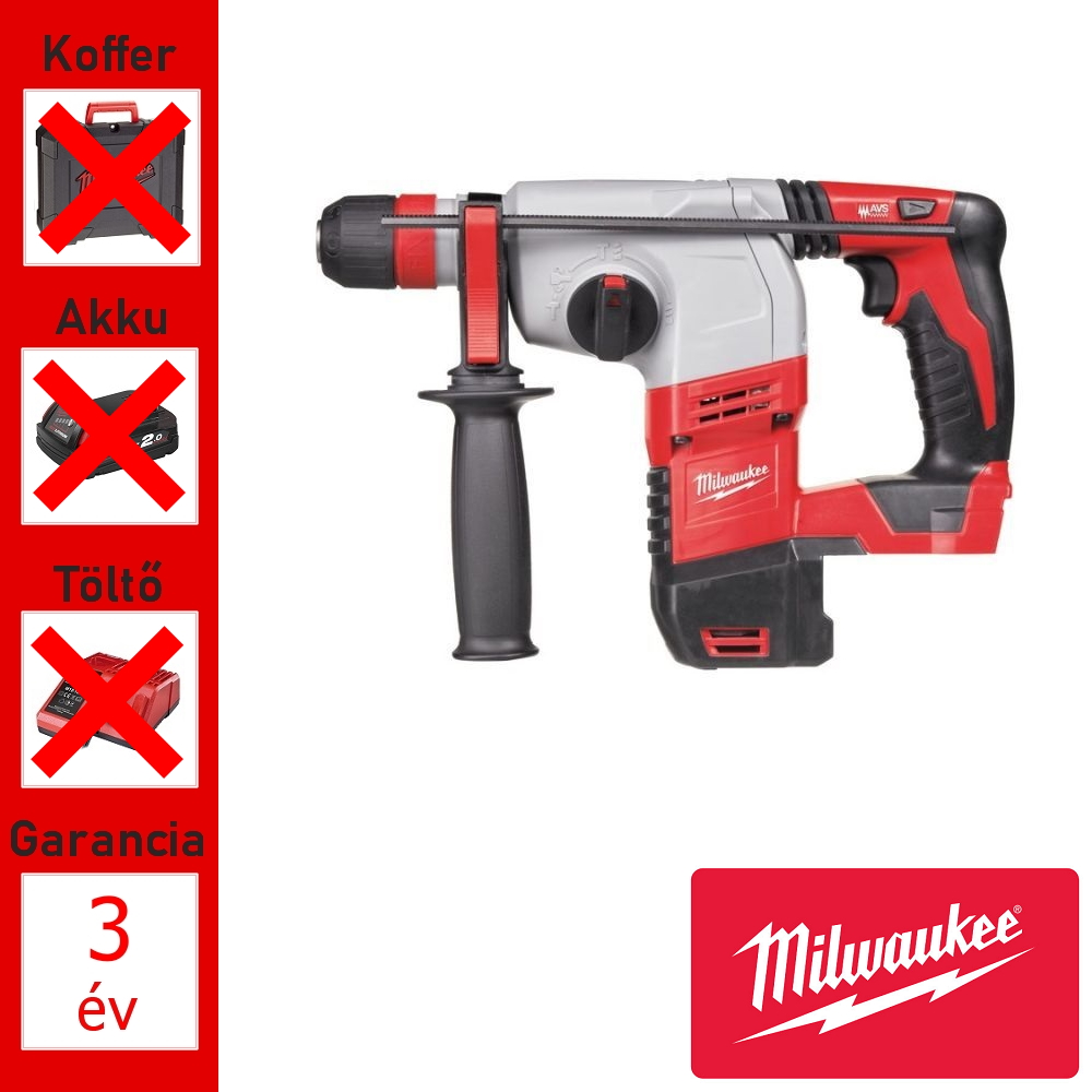 Milwaukee 18V akkus kombikalapács géptest 2,4J ütőerő, FIXTEC